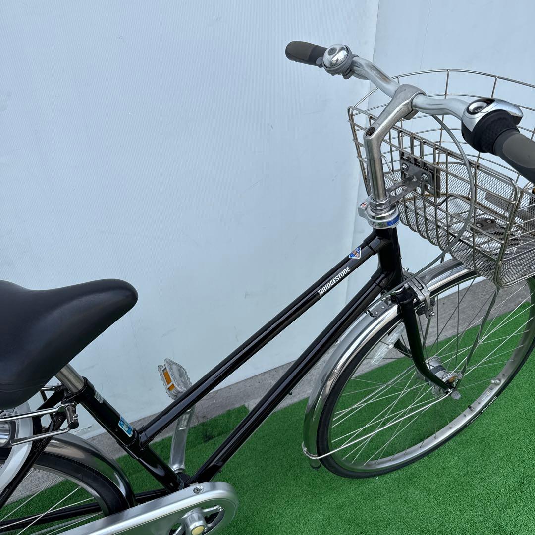 ブリヂストン アルベルト自転車27インチ 内3速 ブラック美品