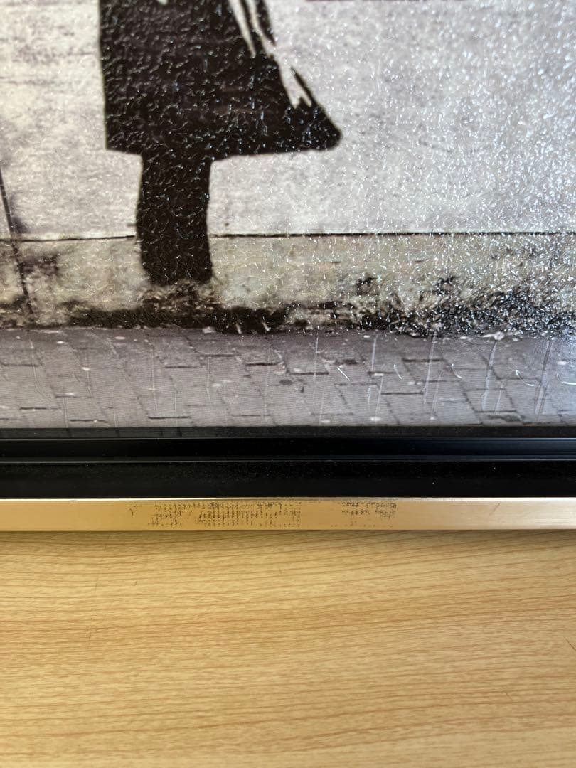 バンクシー アートポスター 赤い風船 額入り 約43.5×53.5cm