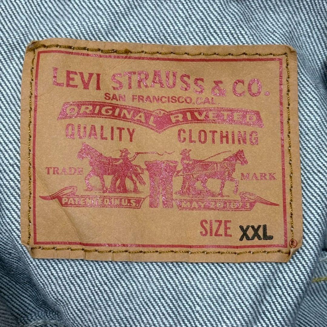 A640【Levi's】ジーンズジャケット【XXL】メキシコ製