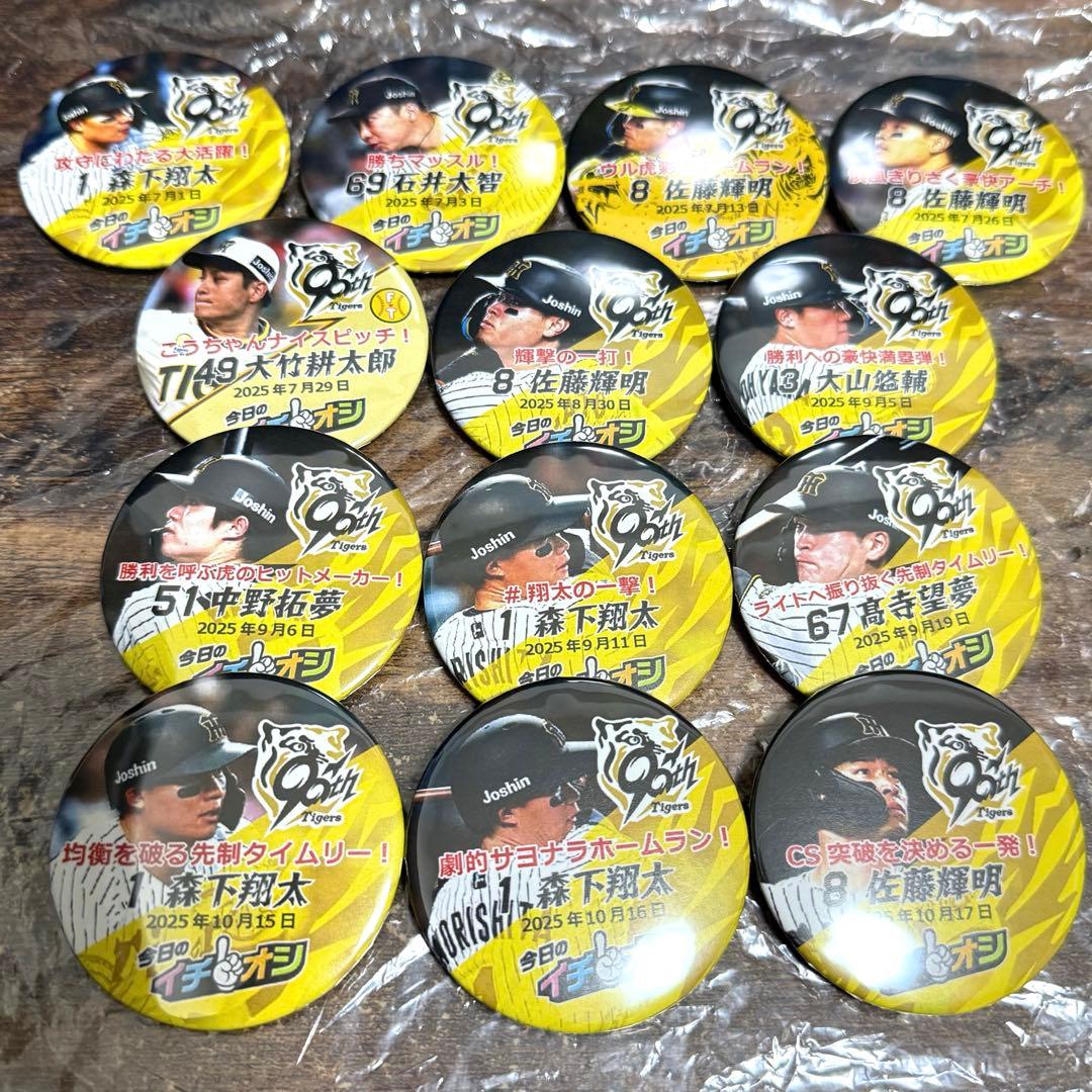 阪神タイガース イチオシ缶バッジ まとめ売り