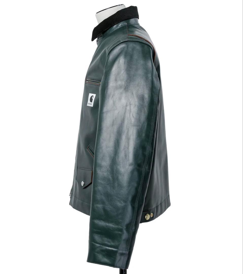 ジャケット・アウター Sacai x Carhartt WIP LeatherJK Green sz1