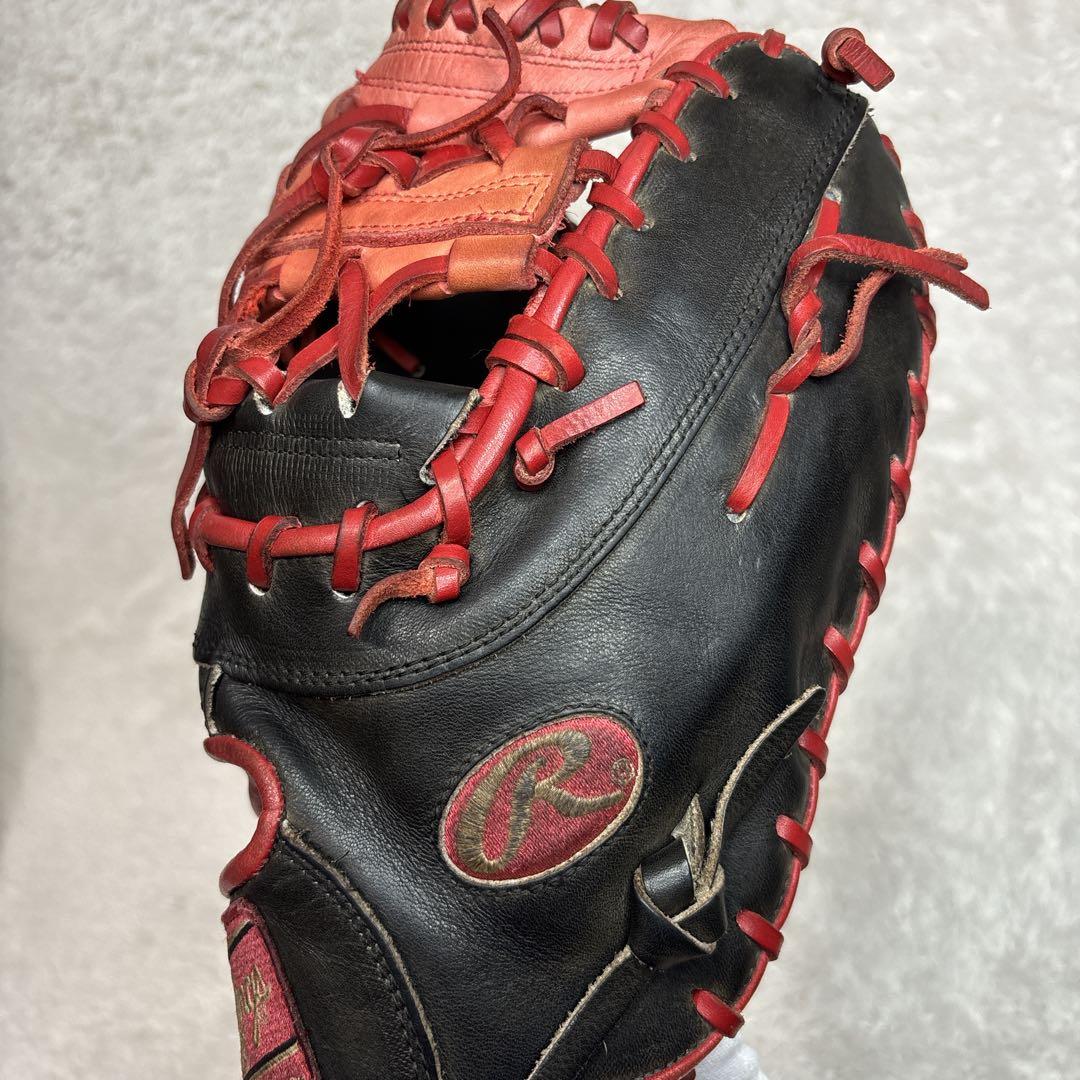 Rawlings 軟式用　ファーストミット　プロモデル　USA グローブ　黒　赤