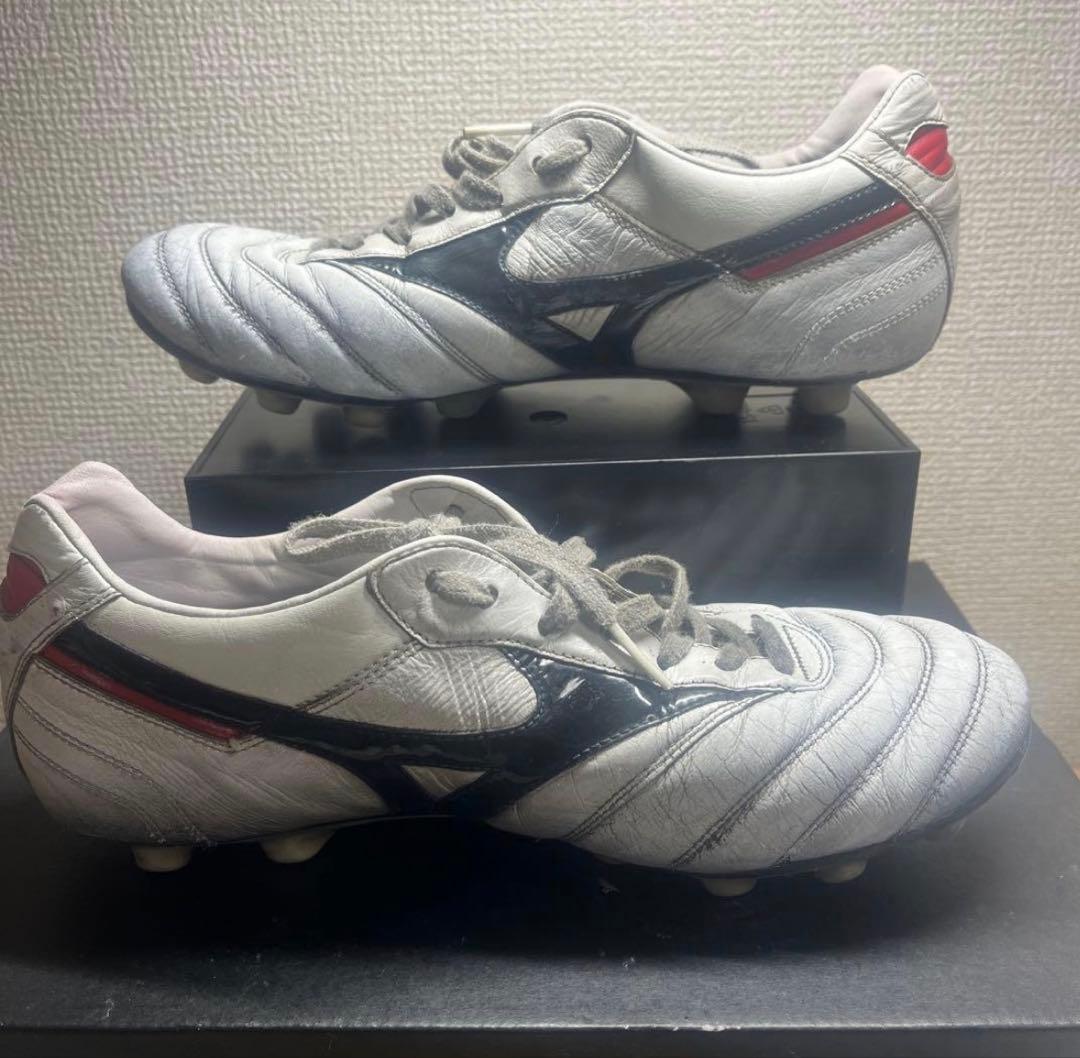 Mizuno Morelia サッカーシューズ ホワイト/ブラック正規箱付き
