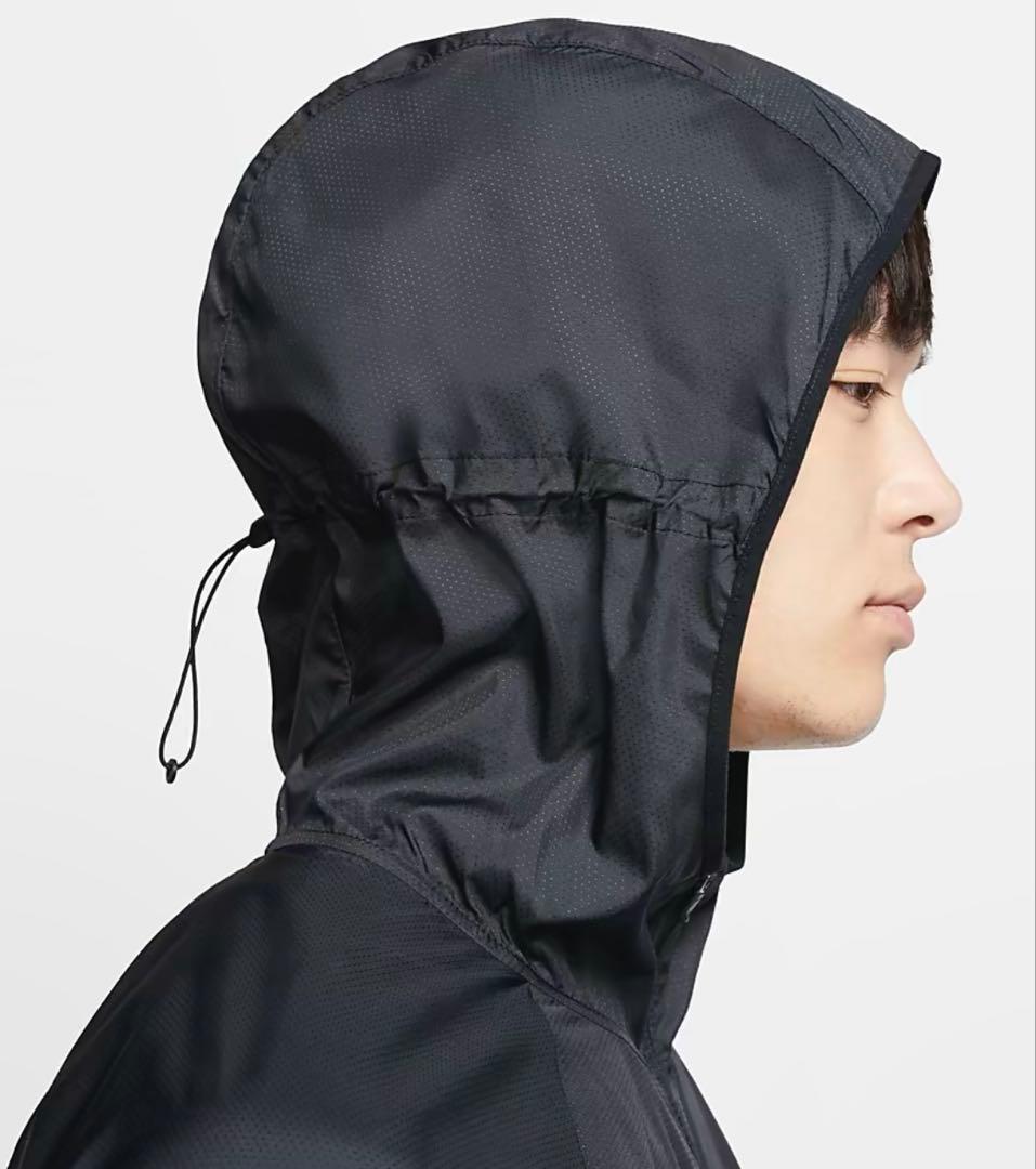 Nike フルジップ フード付きジャケット ブラック