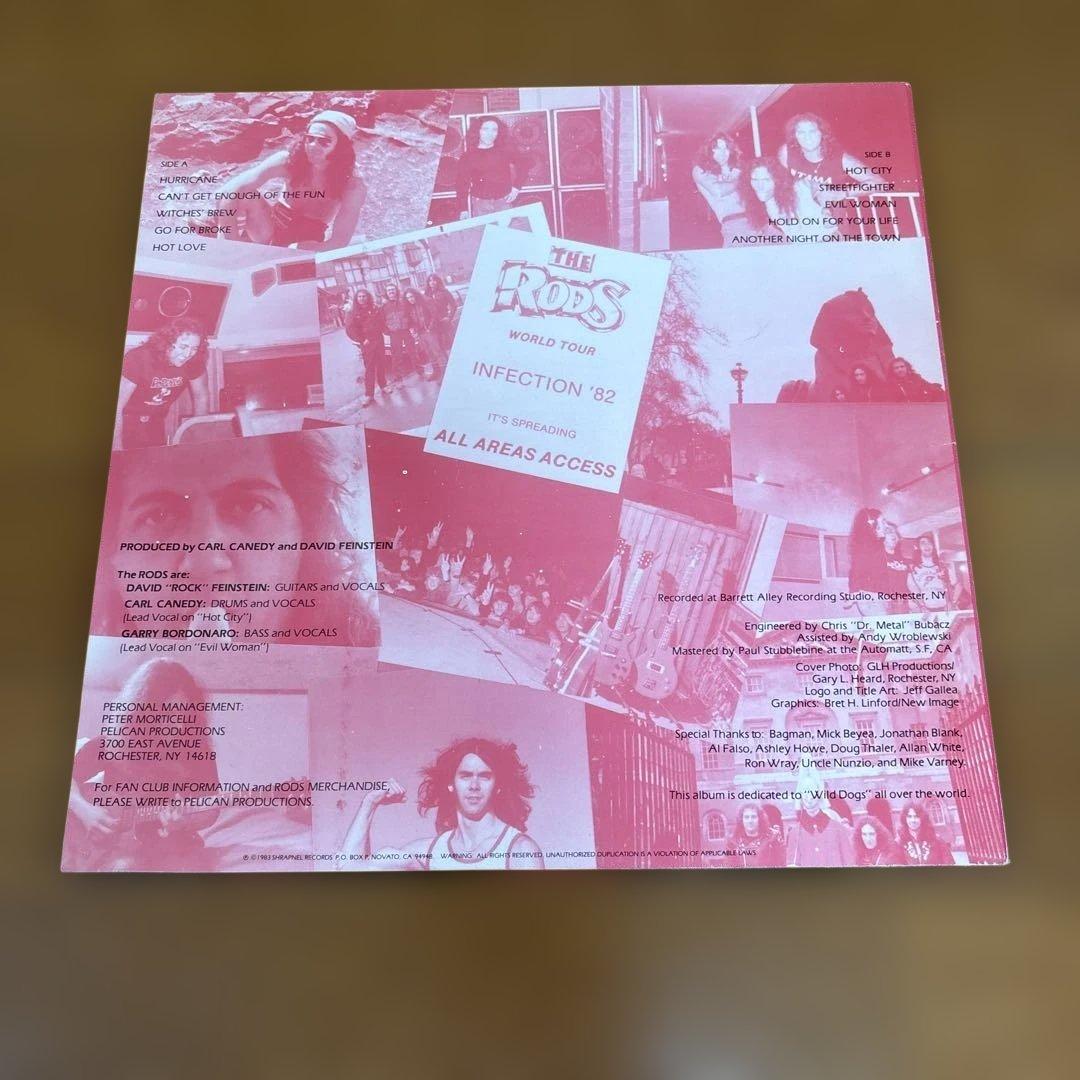 THE RODS ヘヴィメタル　レコード
