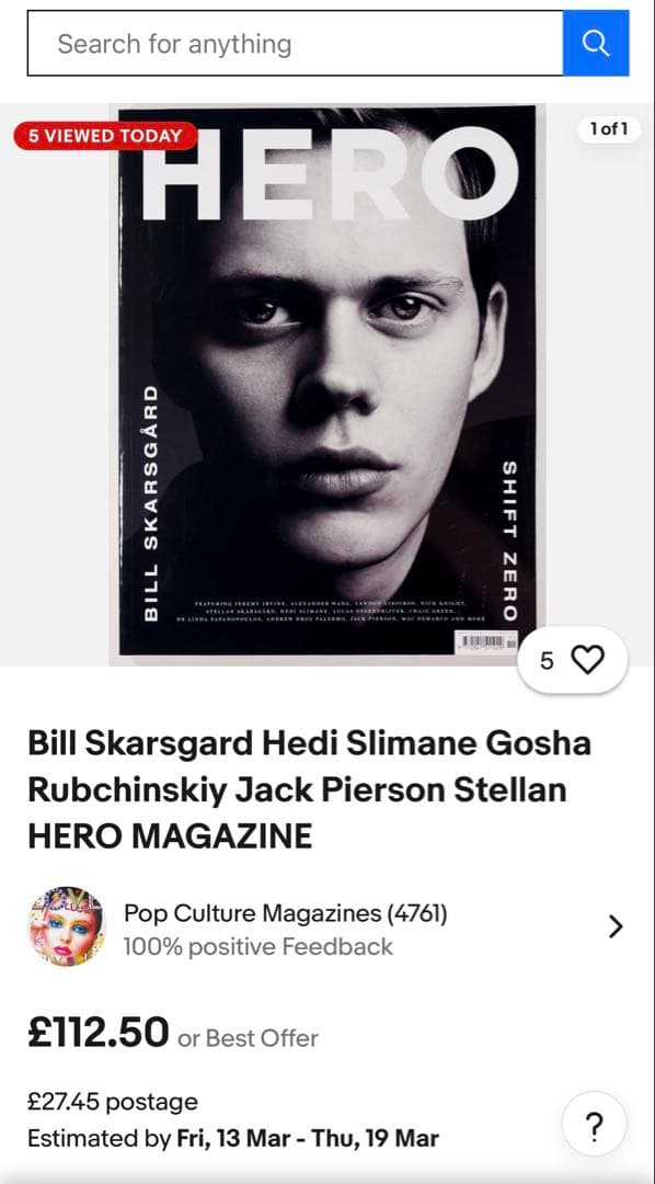 アート・デザイン・音楽 HERO MAGAZINE S/S 14 Hedi Slimane