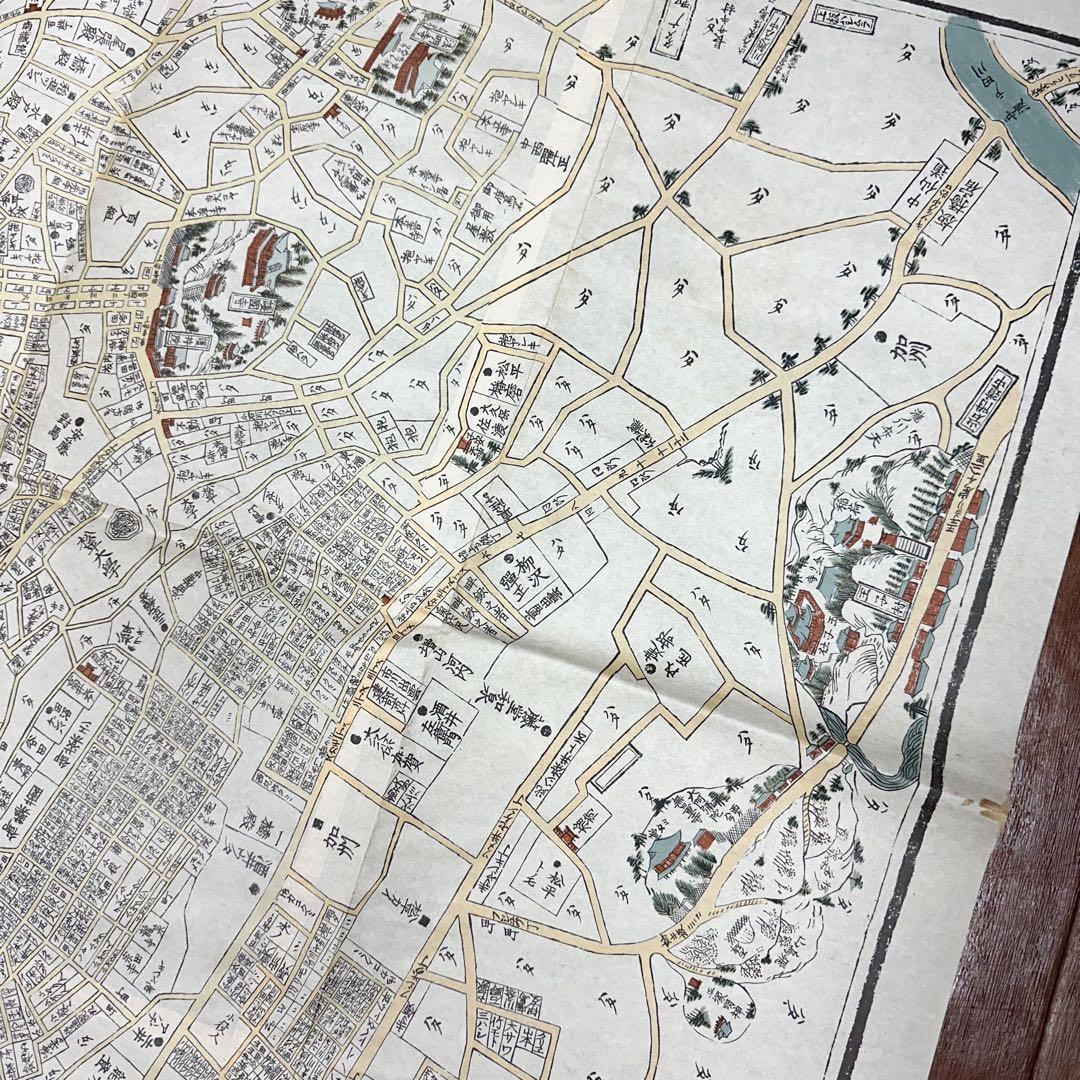 古地図 金丸彦五郎 須原屋茂兵衛蔵版 江戸大地図 2m×165cm 文政11年