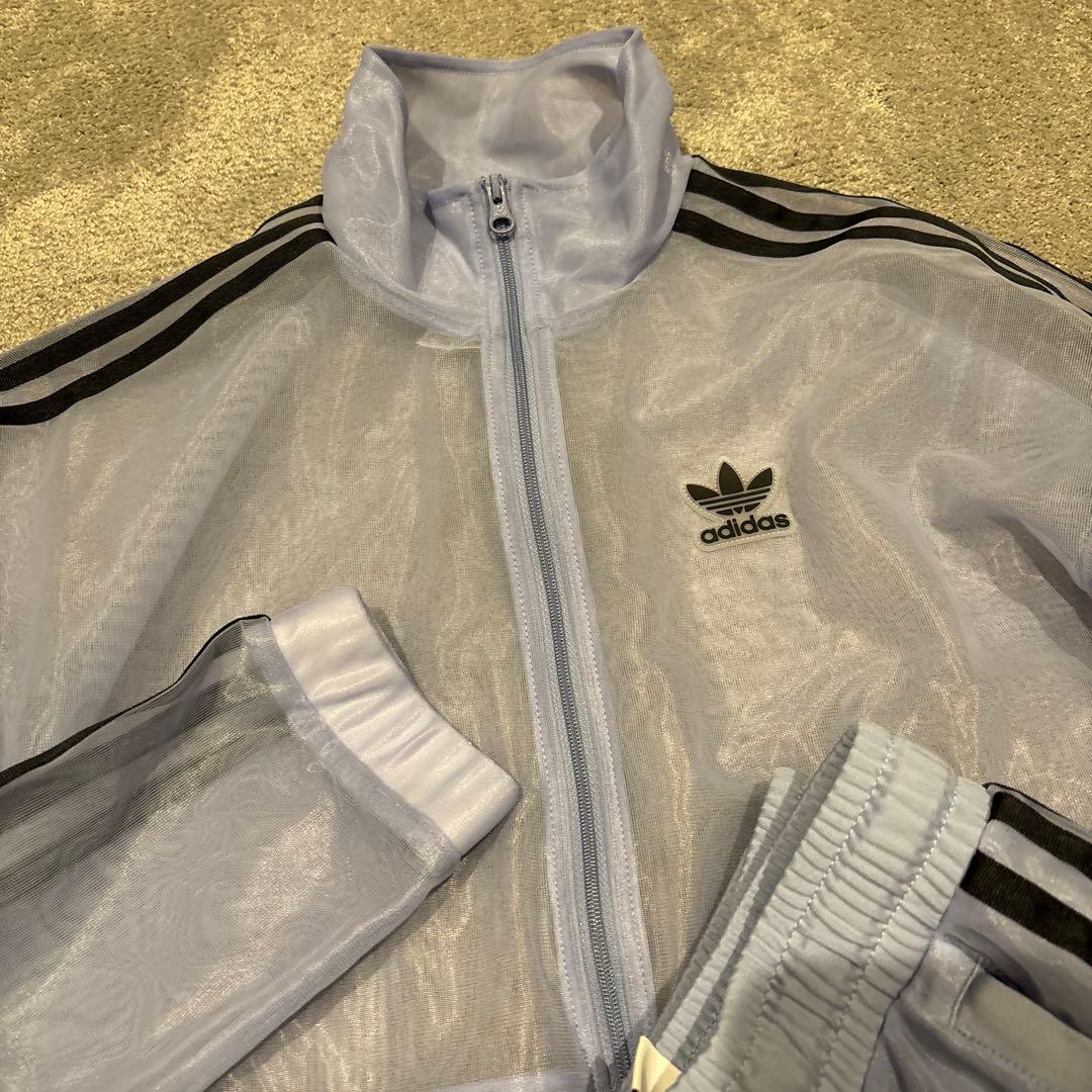 adidas オーガンジー　ジャージセットアップ