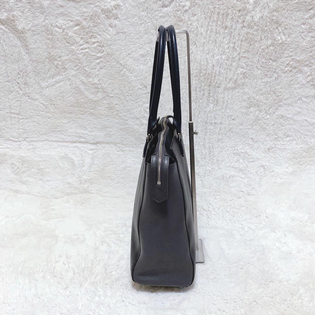 美品 ポールスミス トートバッグ 大容量 ブラック 肩掛け A4可 PVCレザー