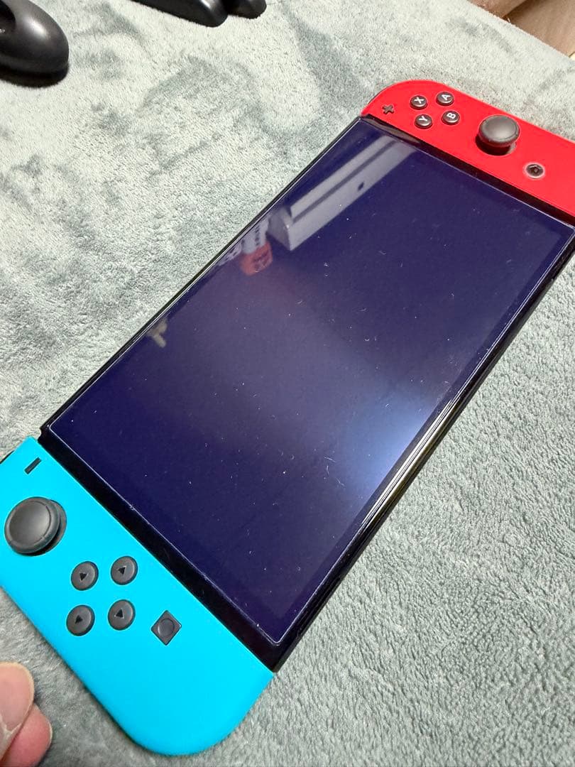 【美品】Nintendo Switch 有機EL 本体、ポーチ、SDカードセット