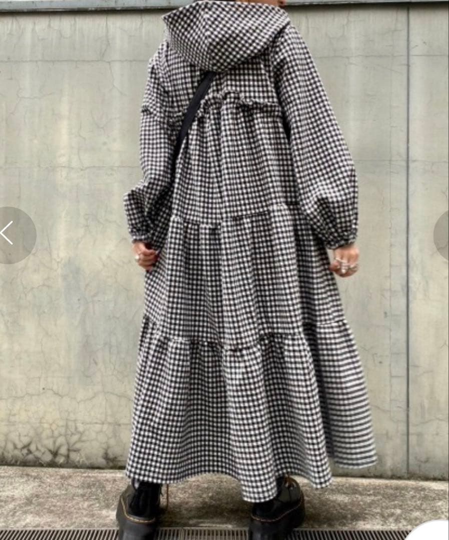 HOLIDAY GINGHAM CHECK TIERED ワンピース　ドレス