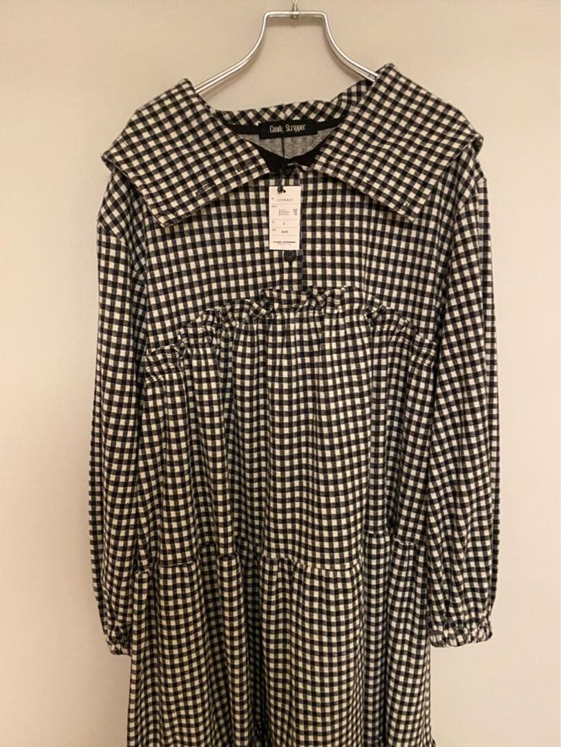 HOLIDAY GINGHAM CHECK TIERED ワンピース　ドレス