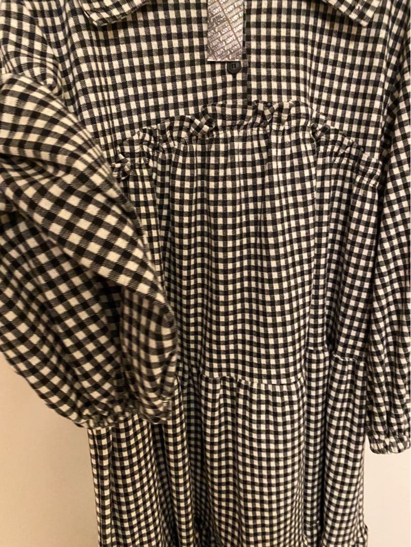 HOLIDAY GINGHAM CHECK TIERED ワンピース　ドレス