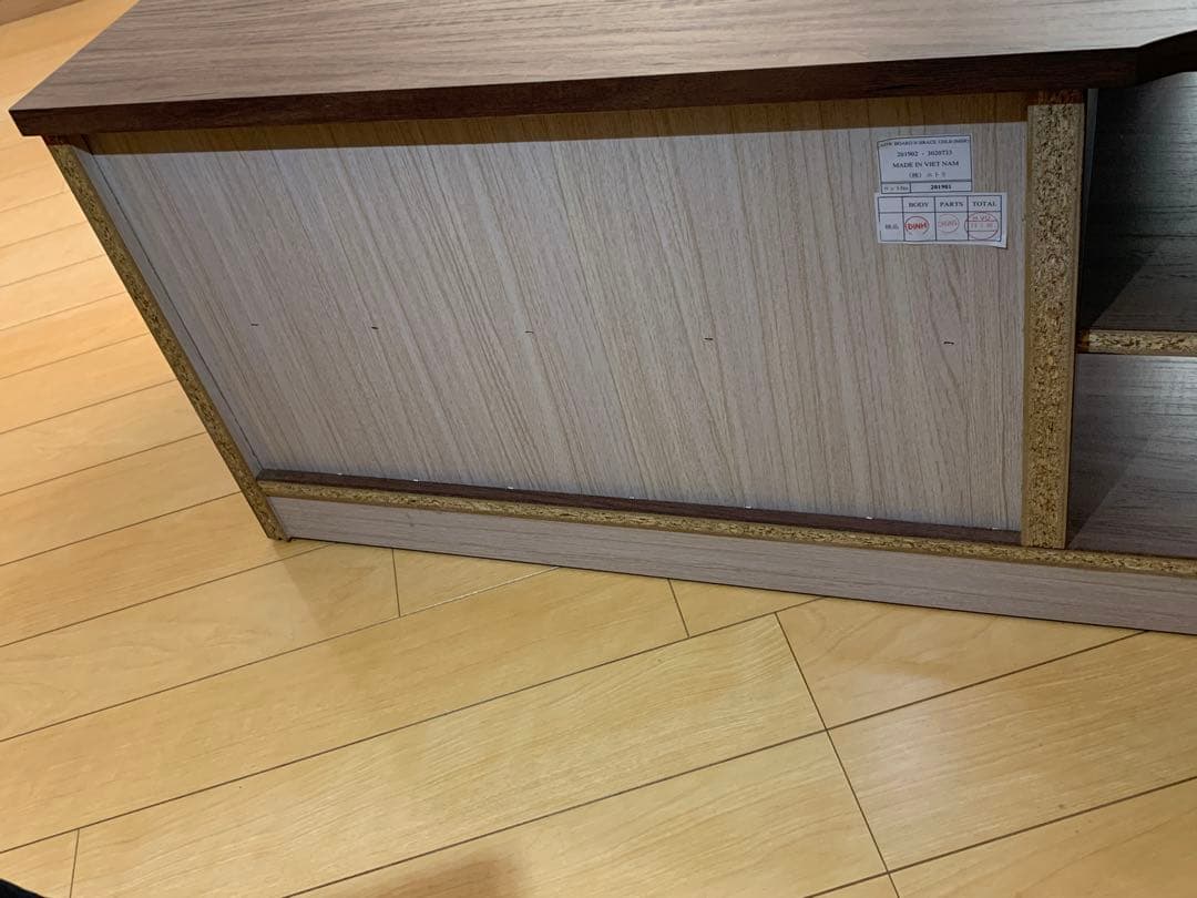 ブラウン木製テレビ台 収納家具　ローチェスト　棚