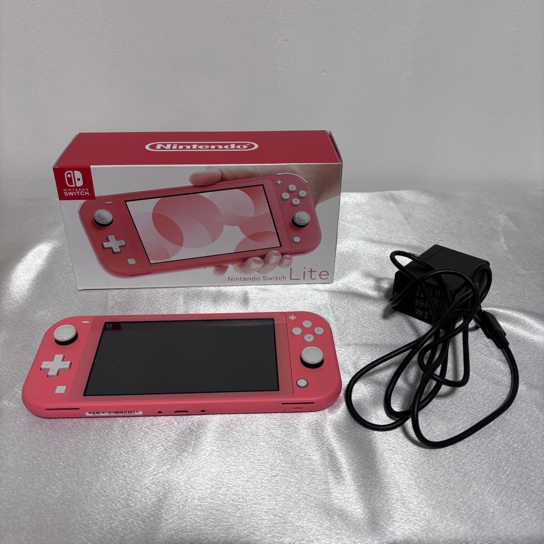 Nintendo Switch Lite コーラル 外箱充電器付き