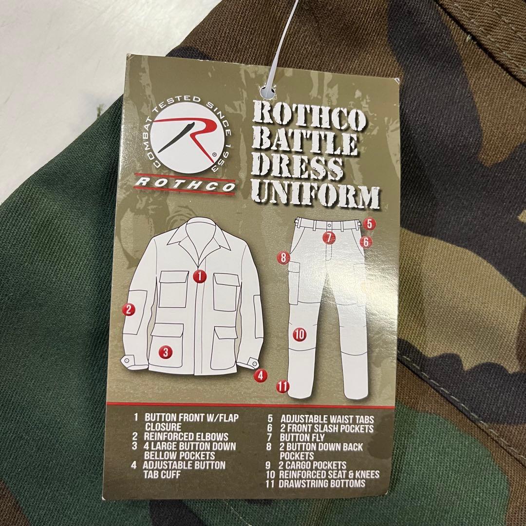 新品未使用 ROTHCO 6P カーゴパンツ ウッドランドカモ ワイド ミリタリ