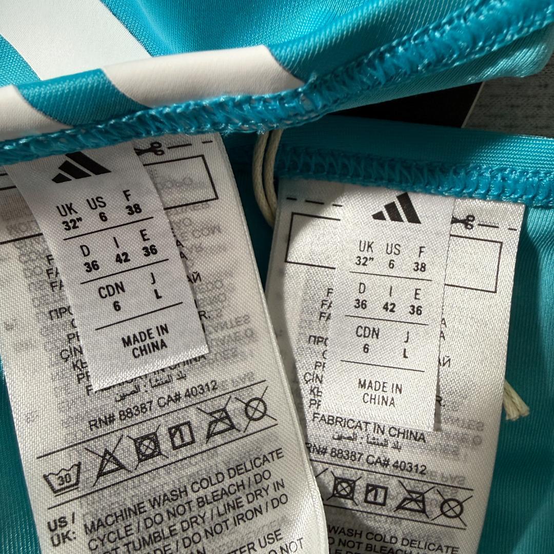 adidas アディダス ビーチバレー ビキニ ツーピース Cyan UK32