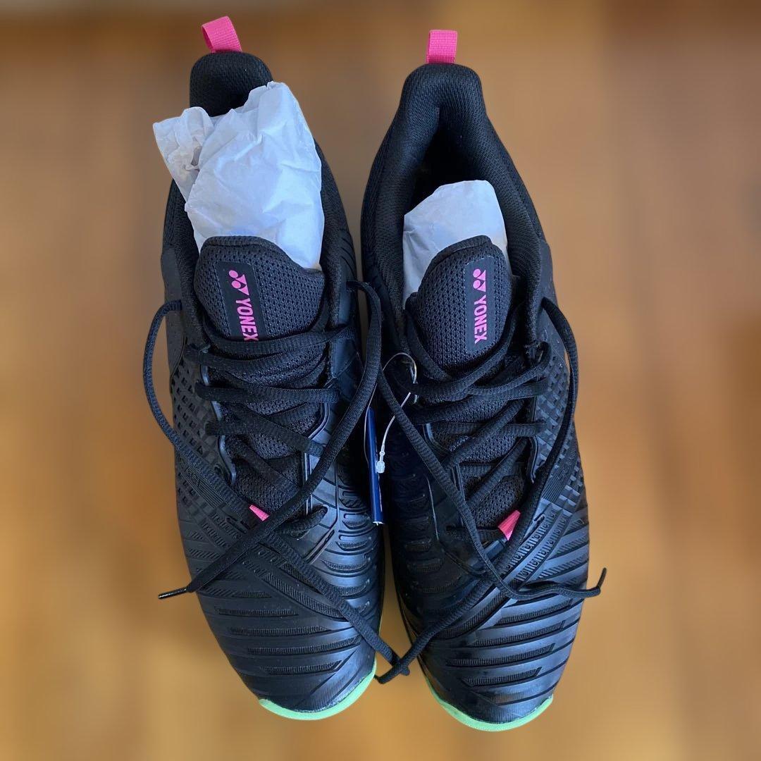 YONEX テニスシューズ ブラック/ピンク/グリーン29㎝♪