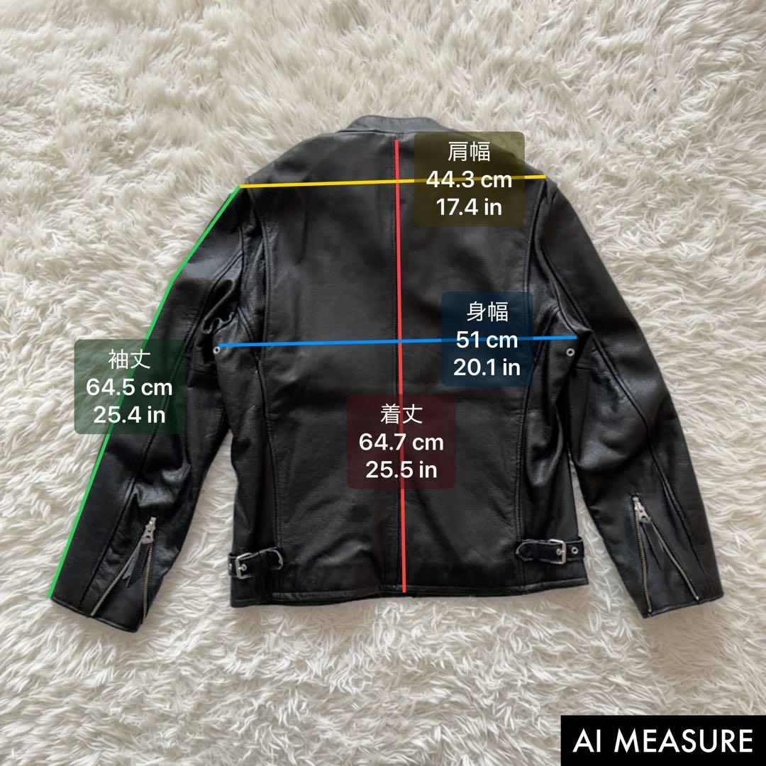 XLサイズ Schott レザージャケット シングルライダース ゴートレザー 黒