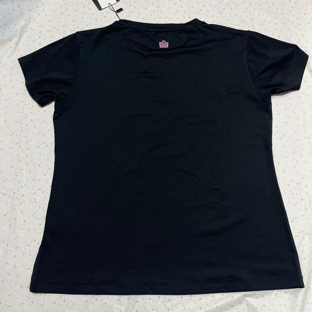【新品】アドミラル　テニス　Tシャツ　ブラック（レディースLL）