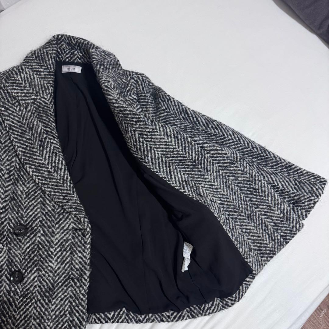 【美品】SNIDEL スナイデル オーバーボックス ジャケット コート 黒