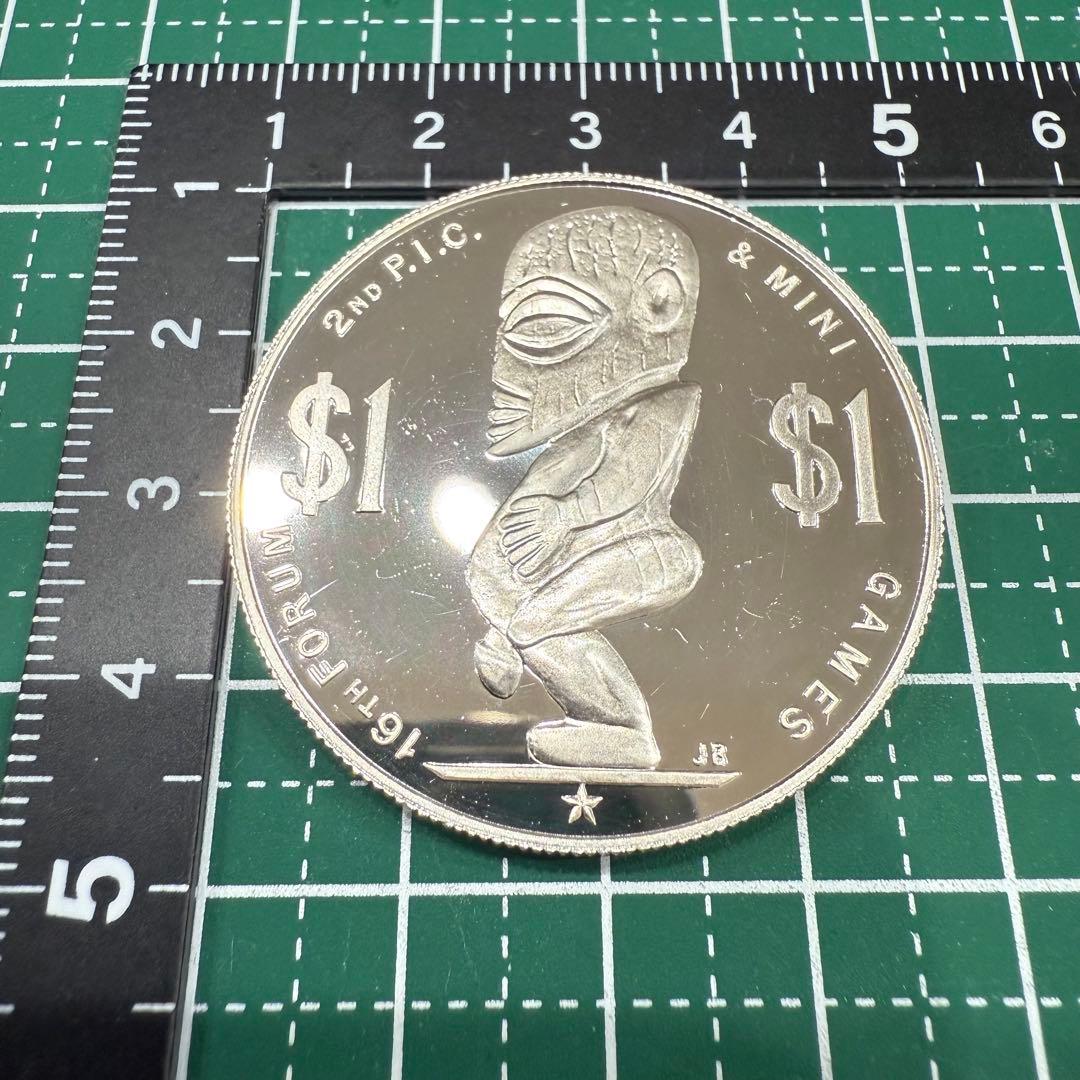 サ*ウ様 アンティーク 銀貨 1985 クック諸島 16th P.I.C. ミニ