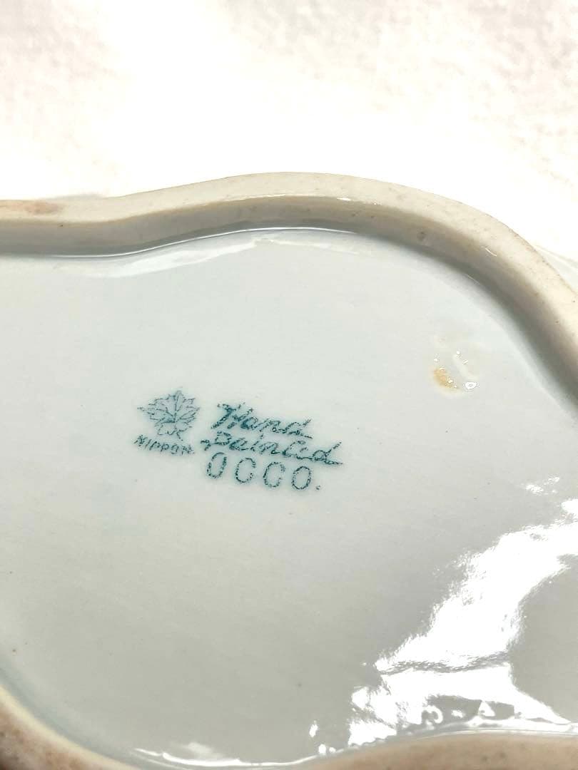 メープルリーフ印OCCO アンティーク小皿金彩レリーフ装飾