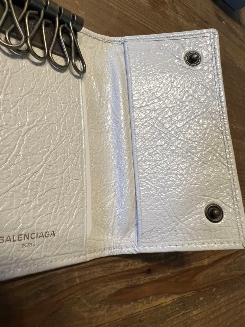 BALENCIAGA ホワイト キーケース　白　バレンシアガ