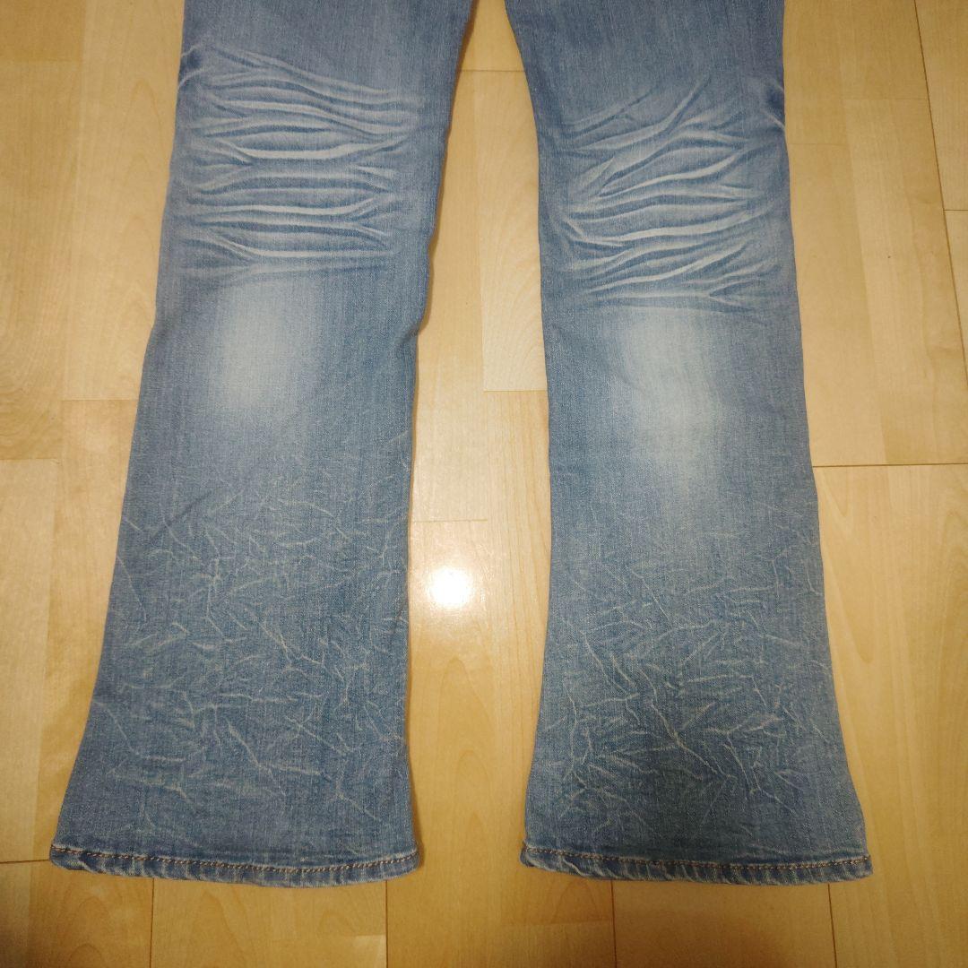 ニコルクラブフォーメン ストレッチ ブーツカット セミフレア デニム 48