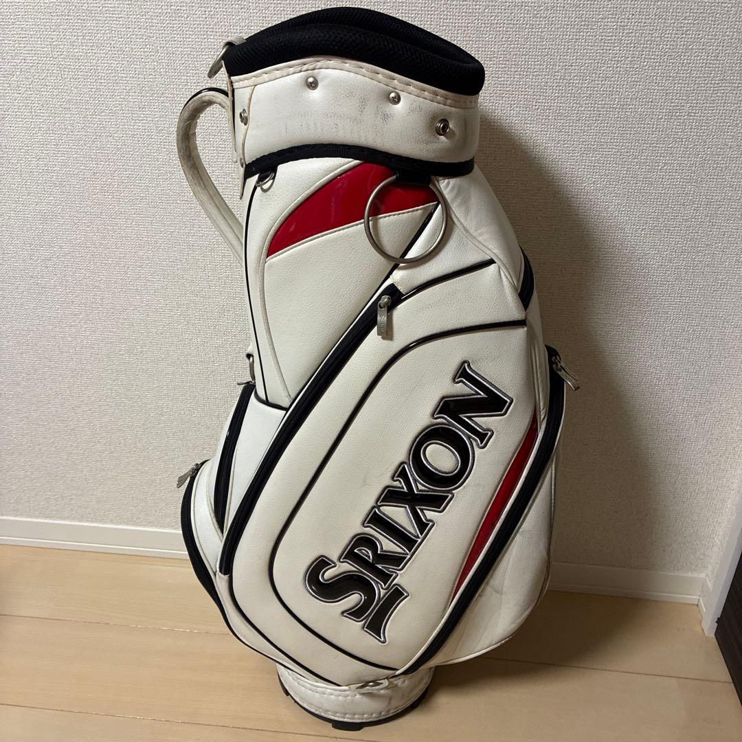 Srixon キャディバッグ ホワイト/ブラック/レッド