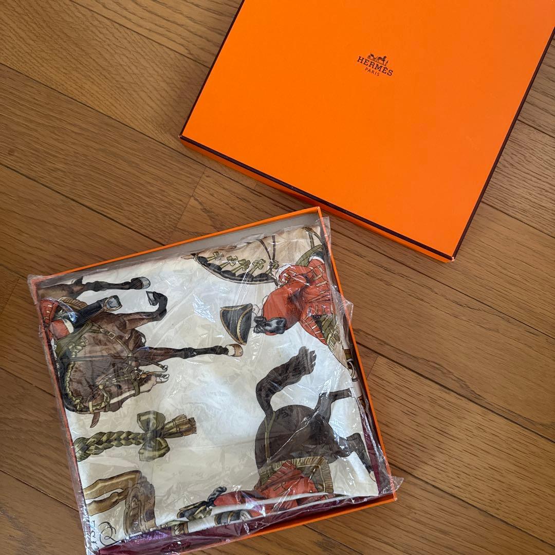 エルメス　ヴィンテージ　スカーフ　シルクスカーフ　カレ　90