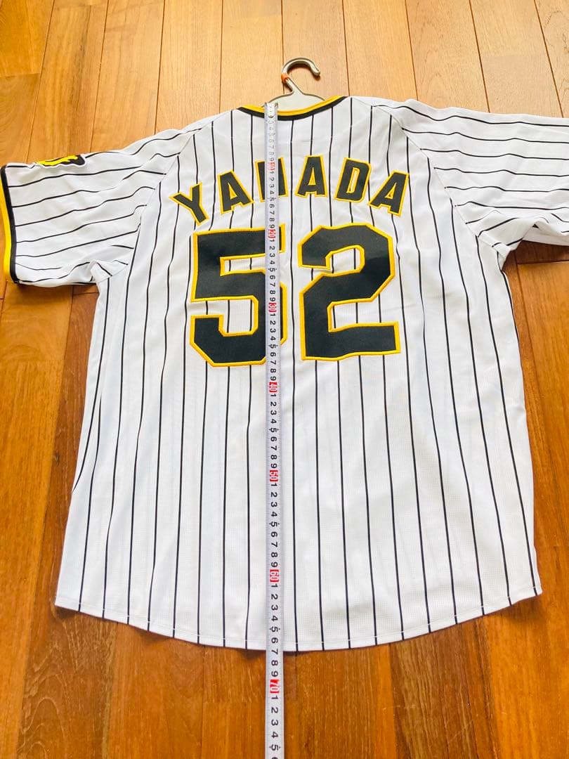 阪神タイガース 山田　ユニフォーム 山田脩也　ミズノ　ホーム　刺繍　メンズ　S