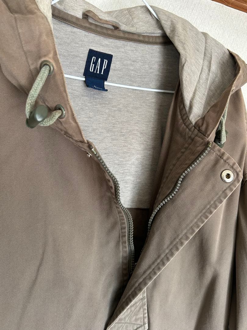OLD GAP 100％コットン アノラックパーカ カーキ 表記(L)