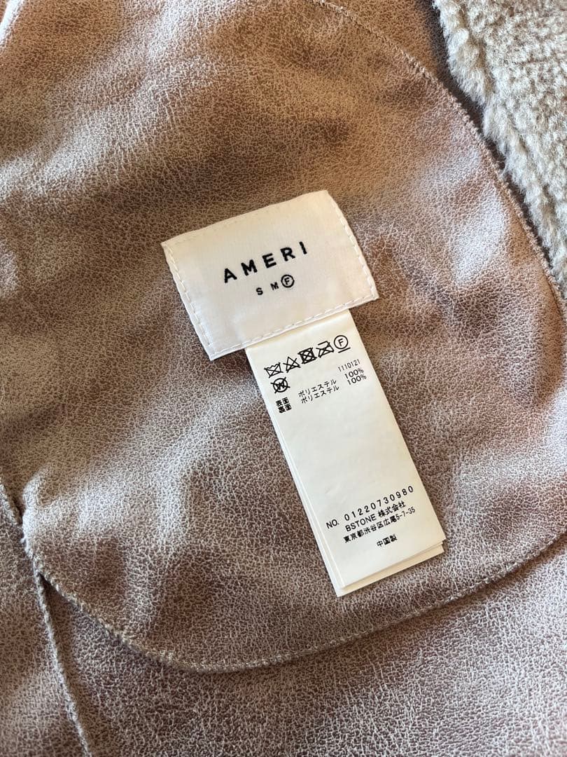ジャケット・アウター Ameri Vintage REVERSIBLE BOA PONCHO COAT