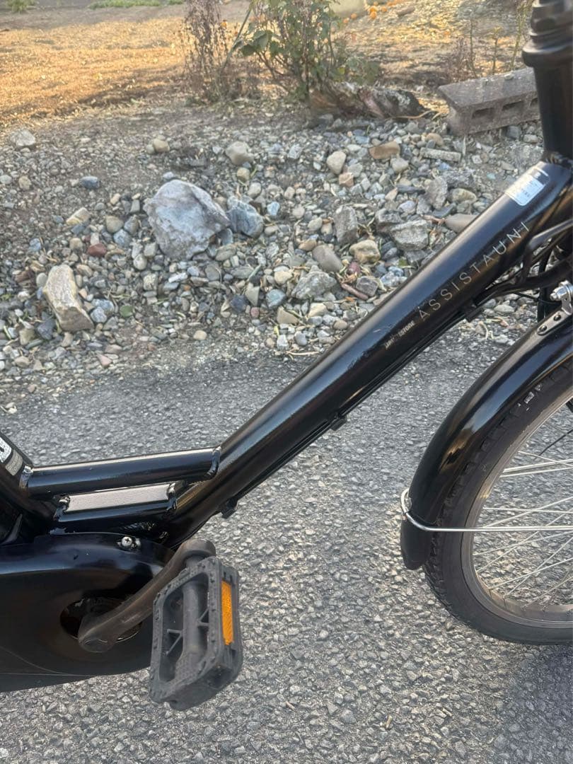 電動アシスト自転車 ブラック バスケット付き