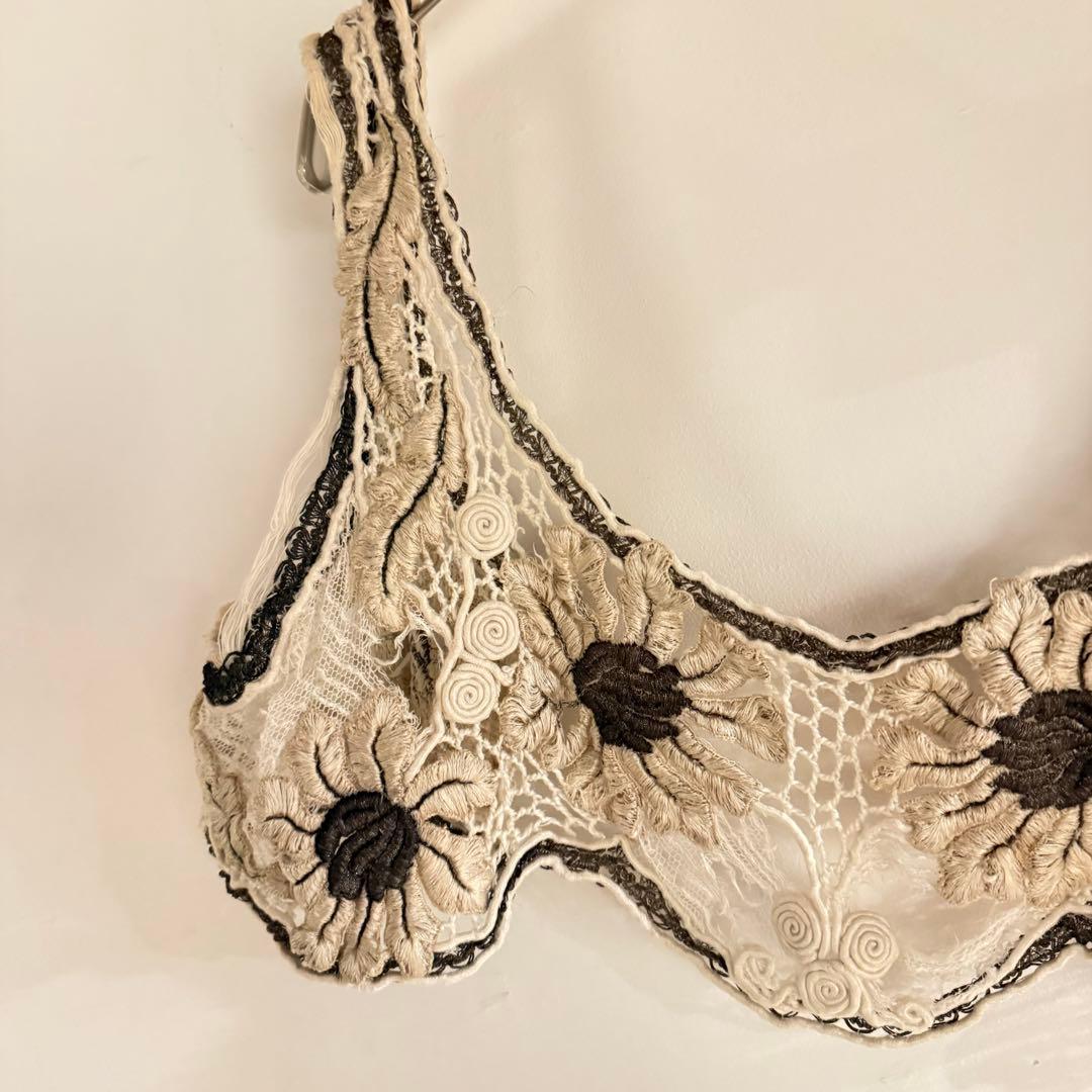 Vintage bustier ヨーロッパ古着 ヴィンテージ レース ビスチェ