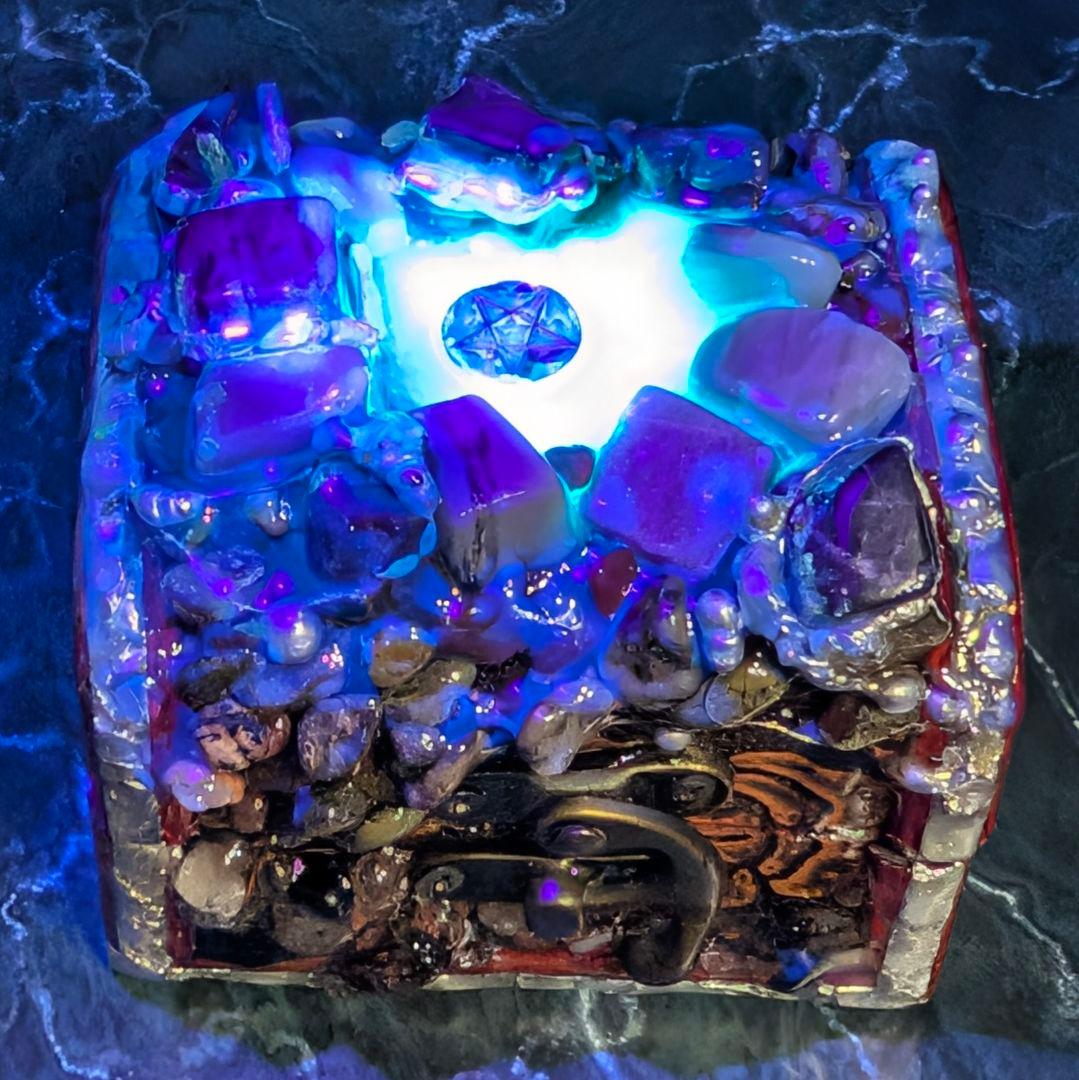 ※一点物　真正奥義書ルシファー召喚オルゴンBOX　響金属結晶魔導具魔ジュエリー
