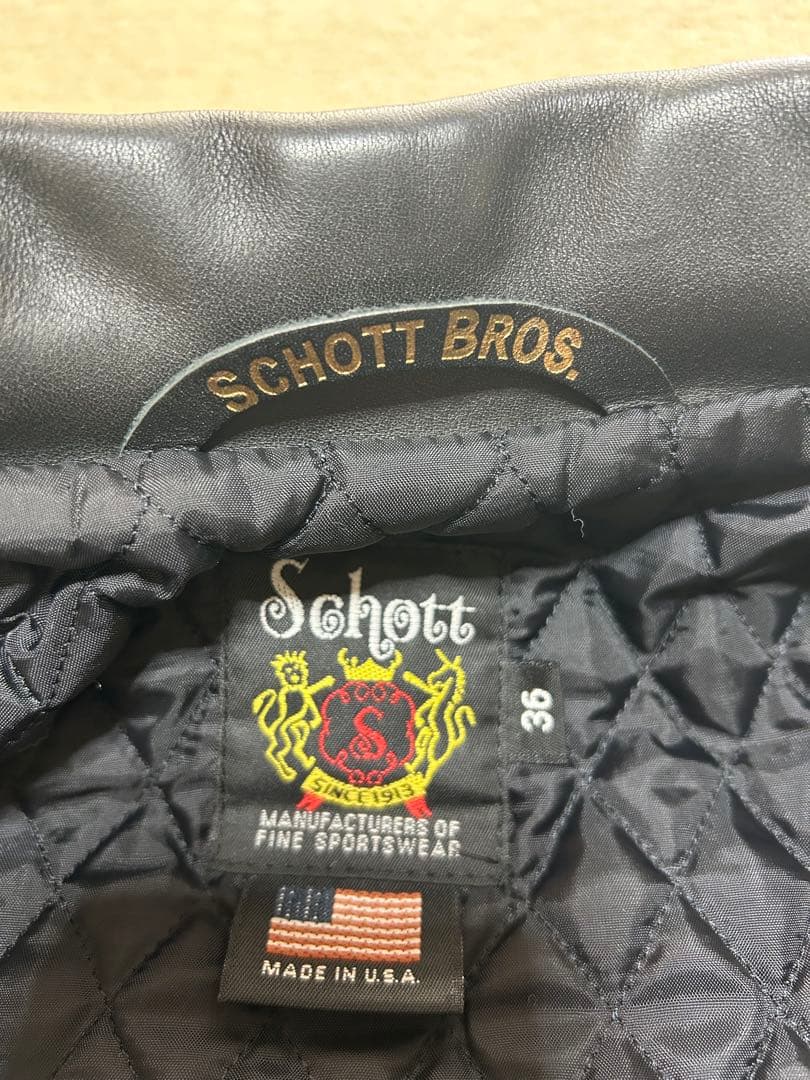 Schott ワンスターレザーコーチジャケット