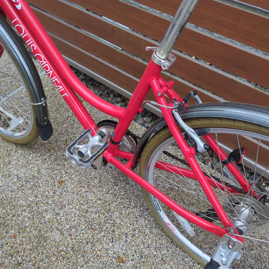 LOUIS GARNEAU 赤 小径自転車　ミニベロ(名古屋周辺引き取り)