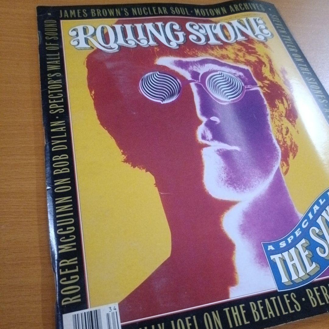 JOHN LENNON 表紙 ROLLING STONE誌 1990年8月