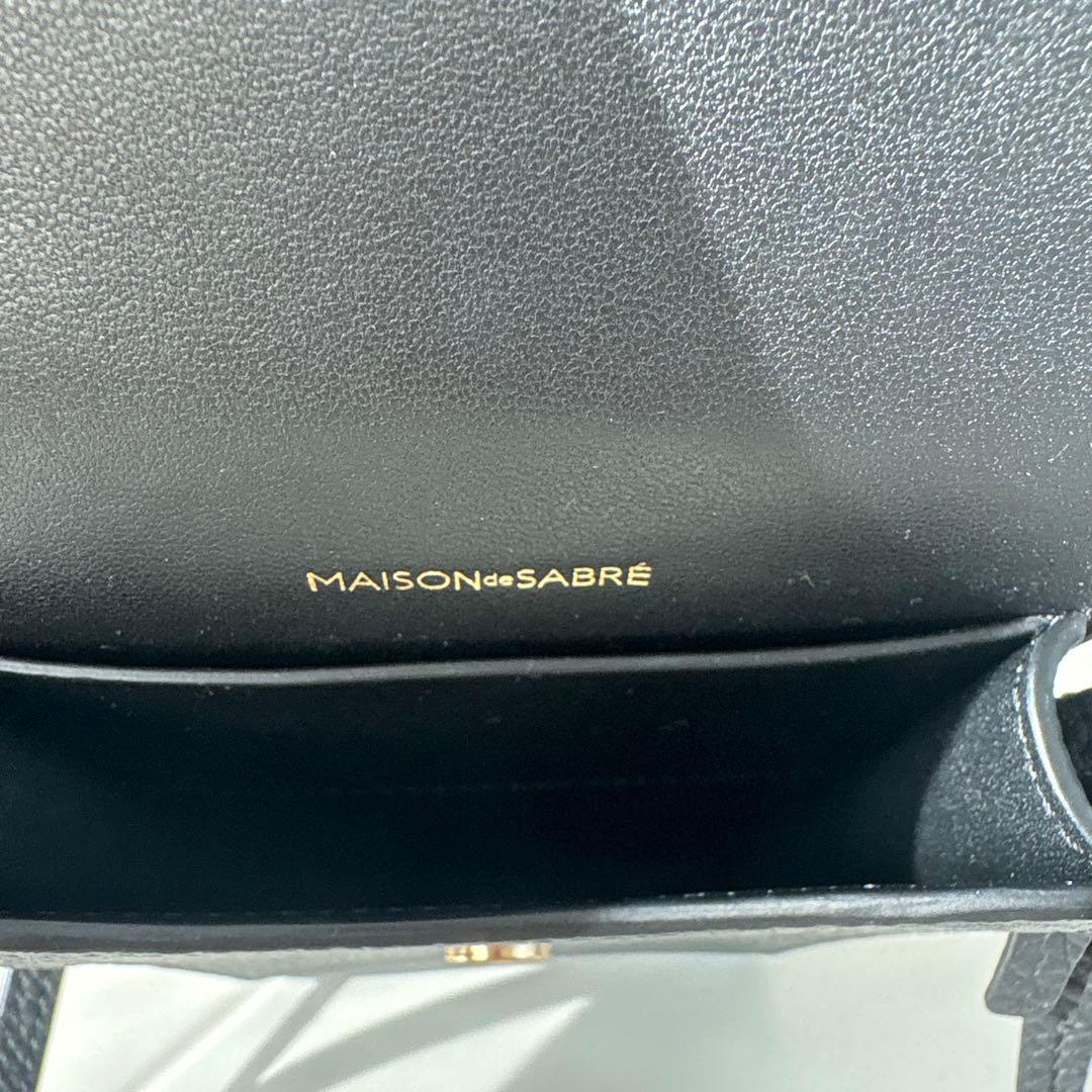 MAISON de SABRÉ 携帯ブラックショルダーバッグ
