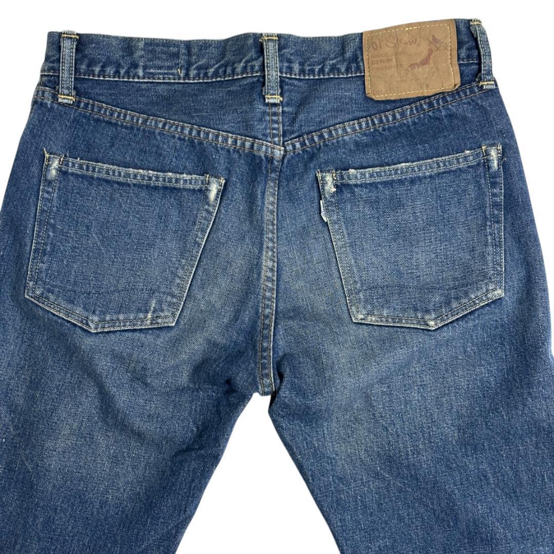orSlow オアスロウ 107 セルビッチ ダメージ加工 デニム M（2）