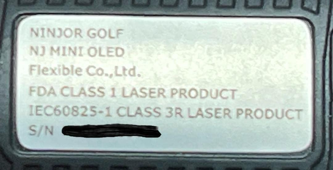 ゴルフレーザー距離計 NINJOR GOLF NJ MINI OLED
