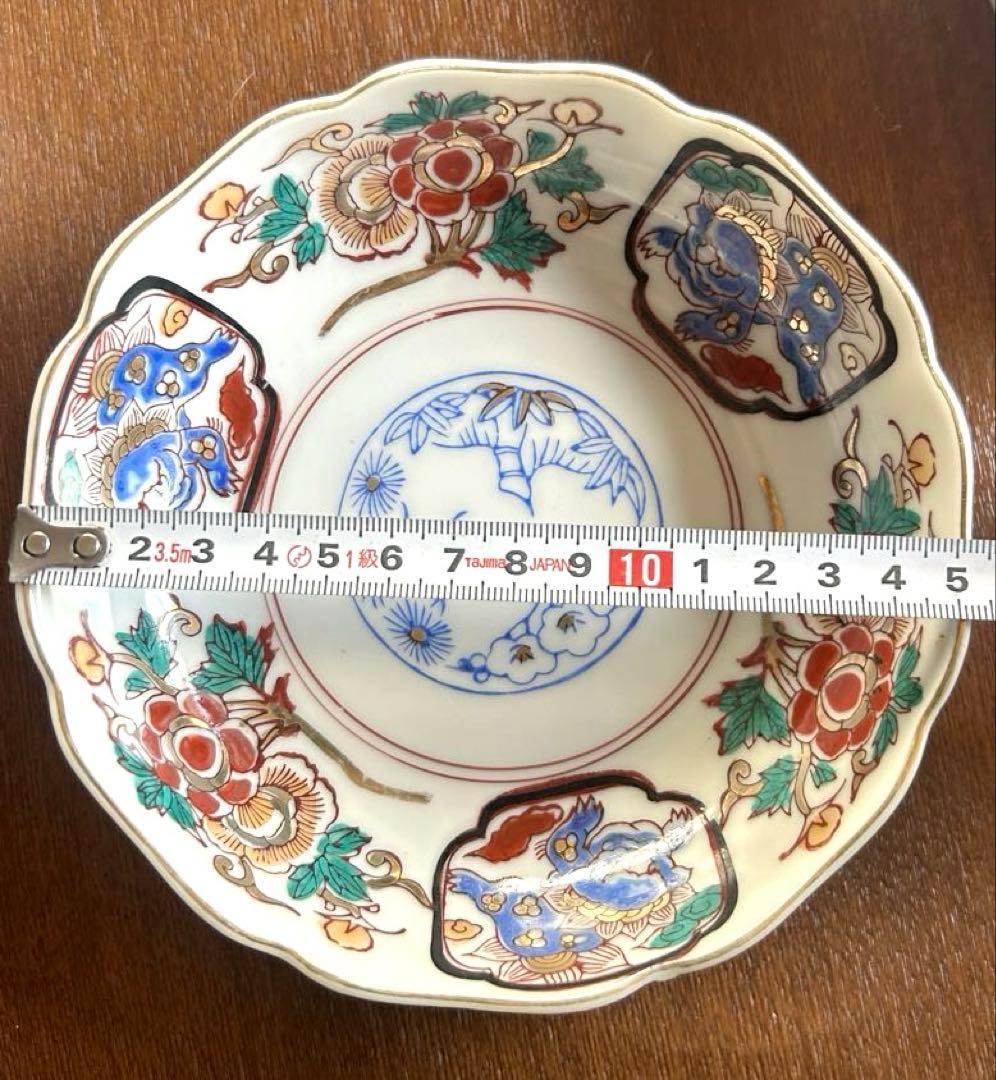 明治　大正　陶磁器　手書き染め