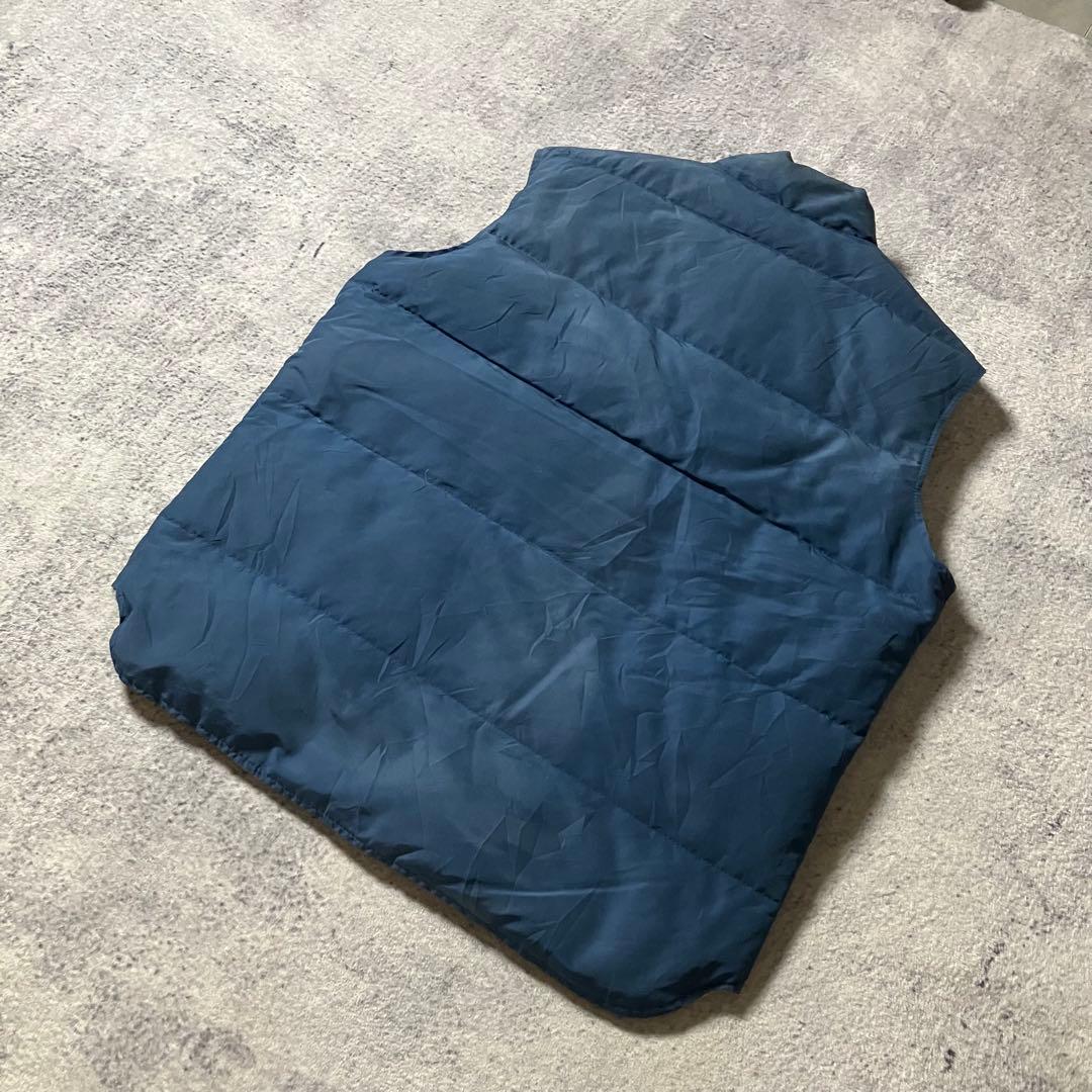 80sWoolrichウールリッチダウンベストUSA製ネイビー