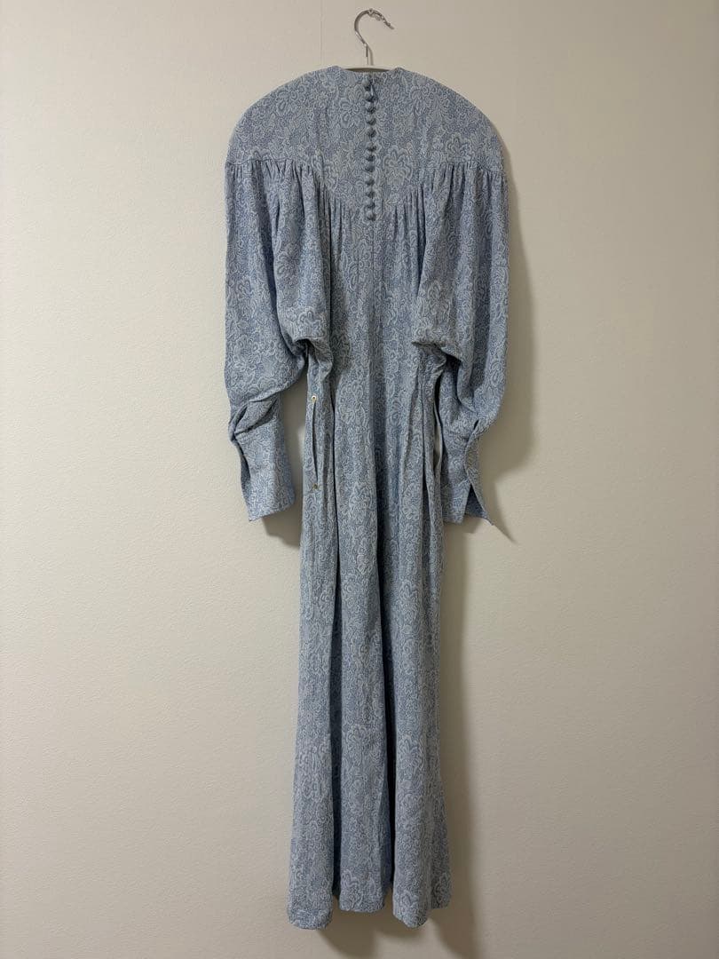 専用Floral Pattern Rayon Jacquard Dress