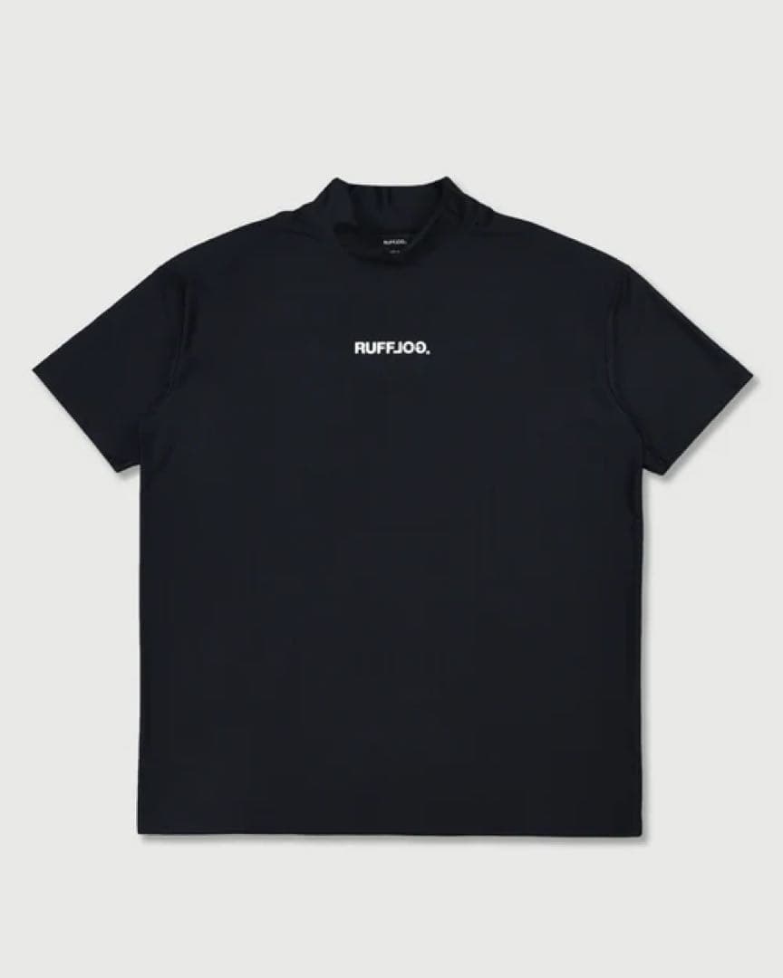 レディースウェア RUFFLOG R&R LOGO MOCK NECK SHIRTS BLACK