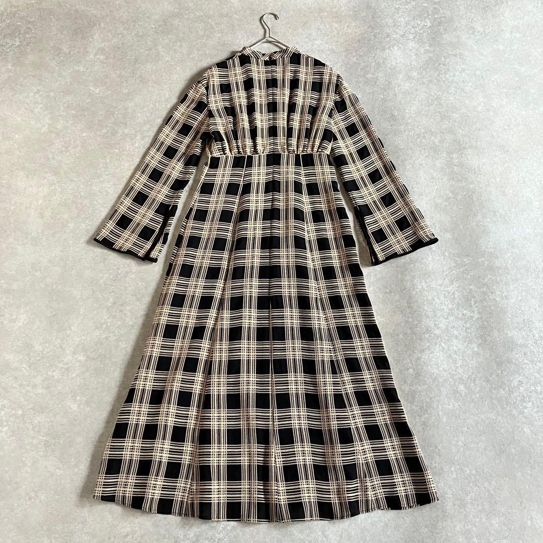 美品 CLANE CHAIN CHECK ONEPIECE ワンピース 2023