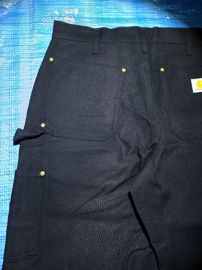 Carhartt ダブルニー w34×L32 USA製 ブラック ペインター