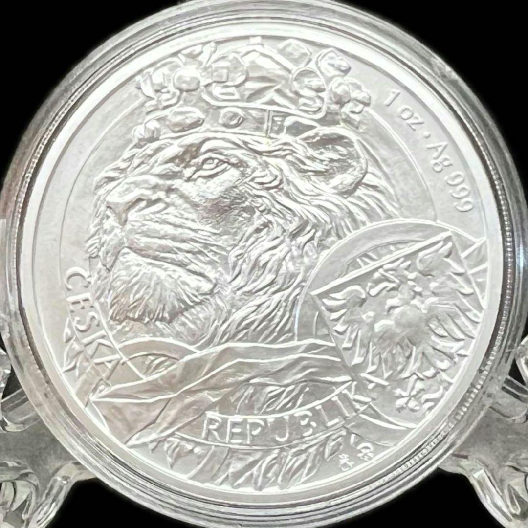 最新作 2025年 ニウエ チェコのライオン 百獣の王 1オンス銀貨 純銀